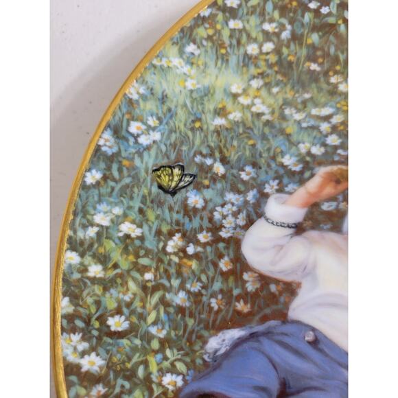 Vintage Reco 1988 "A Time Together" by Sandra Kuck Collectible Plate 9" #1947TT - Picture 5 of 9